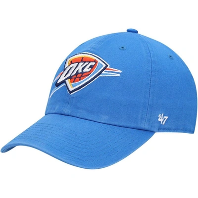 47 ' Blue Oklahoma City Thunder Team Clean Up Adjustable Hat