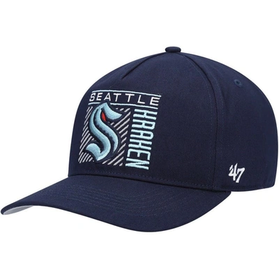 47 ' Deep Sea Blue Seattle Kraken Reflex Hitch Snapback Hat In Navy