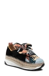 Free People Chapmin Espadrille Sneaker In Terracotta Multi