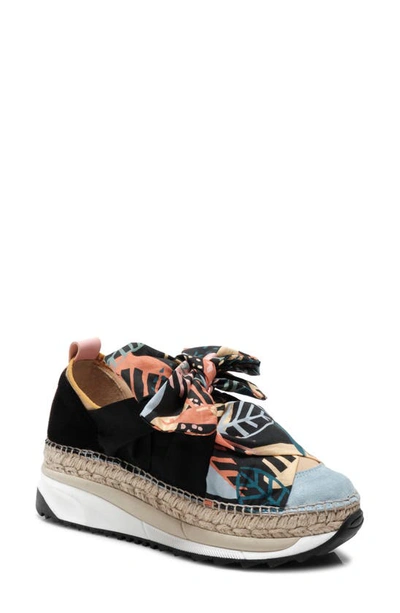 Free People Chapmin Espadrille Sneaker In Terracotta Multi