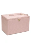 Wolf 'caroline' Jewelry Case - Pink In Rose Quartz