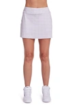 Onzie Tennis Skirt In Dusty Dune Gingham