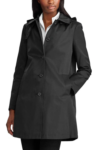 RALPH LAUREN BALMACAAN HOODED RAINCOAT 