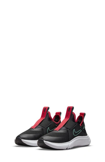 Nike Kids' Flex Plus Sneaker In Black/ Siren Red/ Washed Teal