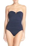 Tommy Bahama 'pearl' Convertible One-piece Swimsuit In Mare Navy