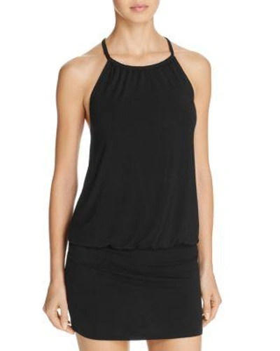 Laundry By Shelli Segal Blouson Cover-up Dress In Black