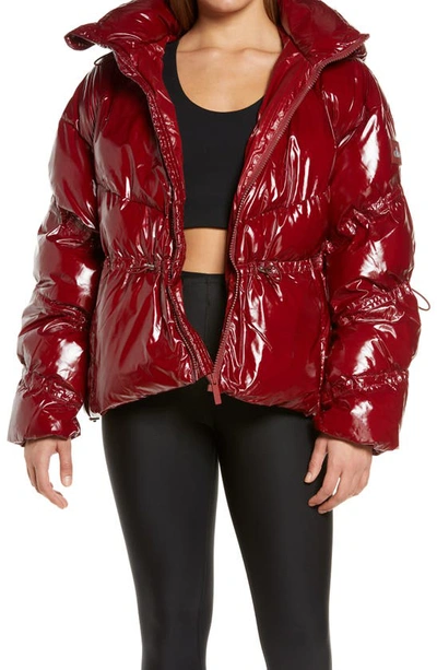 Alo Yoga Stunner Puffer Jacket In Cranberry ModeSens