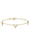 Hueb Bestow V-station Bracelet In Yellow Gold