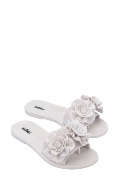 Melissa Babe Garden Slide Sandal In White