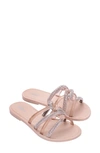 Melissa Shiny Slide Sandal In Pink