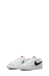 Nike Kids' Blazer Low '77 Low Top Sneaker In White/ Teal/ Black/ White