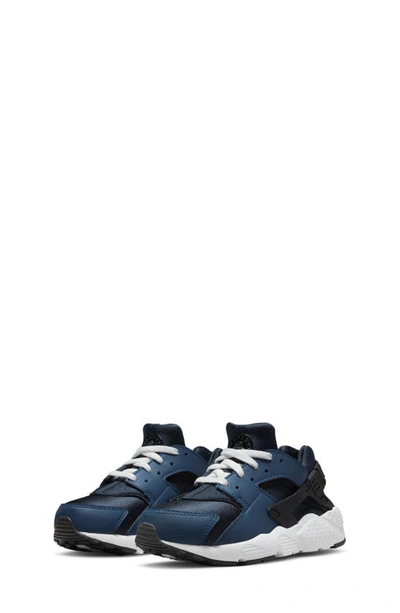 Nike Air Huarache Sneaker In Marina/ Armory Navy/ White