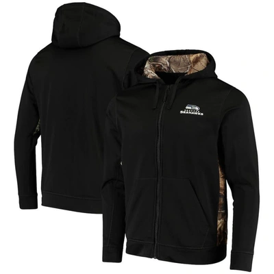 Dunbrooke Men's  Black, Realtree Camo Baltimore Ravens Decoy Tech Fleece Full-zip Hoodie In Black,realtree Camo