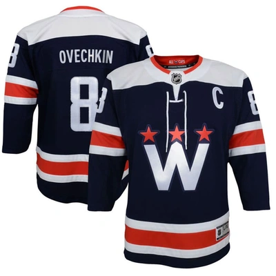 Outerstuff Kids' Youth Alexander Ovechkin Navy Washington Capitals 2020/21 Alternate Premier Player Jersey