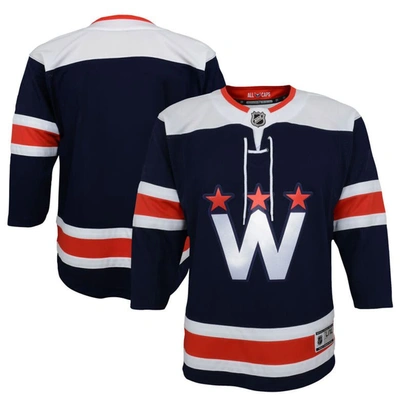 Outerstuff Kids' Youth Navy Washington Capitals 2020/21 Alternate Premier Jerseys