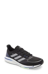 Adidas Originals Supernova Running Shoe In Black/ Silver/ Blue