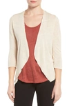 Nic + Zoe Open Blazer Cardigan In Sand Shell