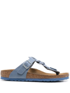 Birkenstock Gizeh Braided-strap Sandals In Blue