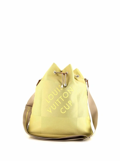 Pre-owned Louis Vuitton 2002  America's Cup Shoulder Bag In Yellow