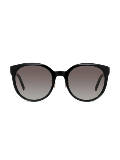 Givenchy 56mm Pantos Sunglasses In Shiny Black Gradient Smoke