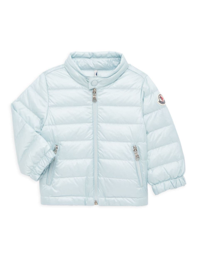 Moncler Kids' Acorus Giubbotto Down Jacket Light Blue