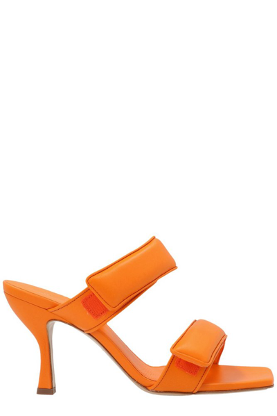Gia Borghini Gia X Pernille Teisbaek Perni 03 Leather Sandal In Orange