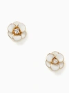 Kate Spade Shine On Flower Studs In White
