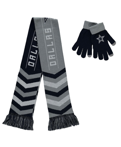 Foco Navy Dallas Cowboys Glove & Scarf Combo Set