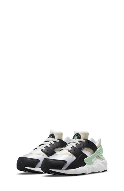 Nike Air Huarache Sneaker In White/ Off Noir/ Mint Foam