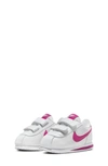 Nike Kids' Cortez Sl Sneaker In White/pink Prime