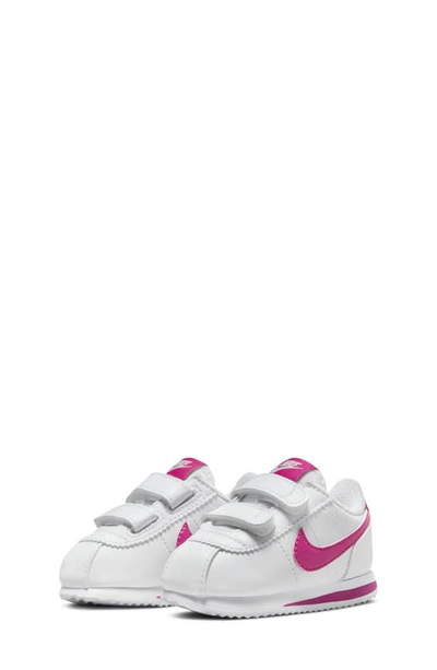 Nike Cortez Sl Sneaker In White/ Pink Prime