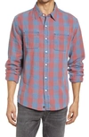 The Normal Brand Jackson Plaid Cotton Button-up Shirt In Buffalo Indigo