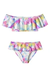 Stella Cove Kids' Ruffle Two-piece Swimsuit In Whirl