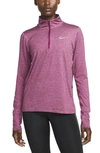Nike Element Half Zip Pullover In Sangria/ Bordeaux/ Heather