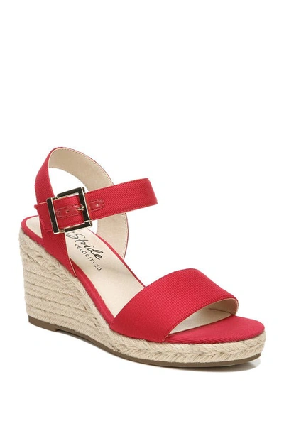 Lifestride Shoes Shoes Tango Wedge Sandal In Fire Red
