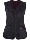 Barbour Betty Diamond-quilted Vest In Navy