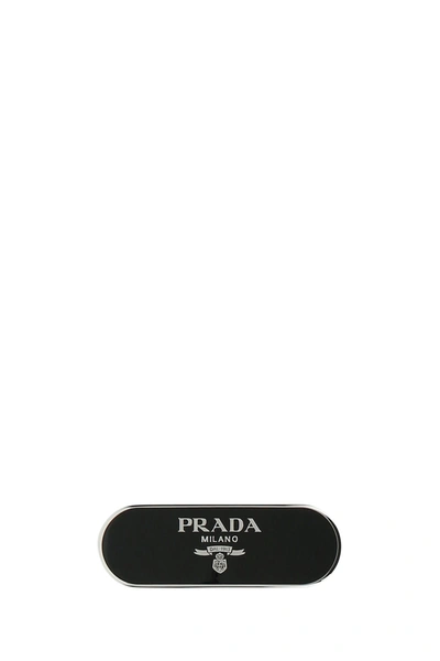 Shop PRADA Metal hair clip (1IF051_2BA6_F0009, 1IF051_2BA6_F0002) by _NOIR_
