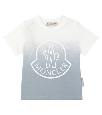 Moncler Unisex Ombre Logo Tee - Baby, Little Kid In Grey