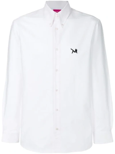 Calvin Klein 205w39nyc Brooke Shields Patch Oxford Shirt In White