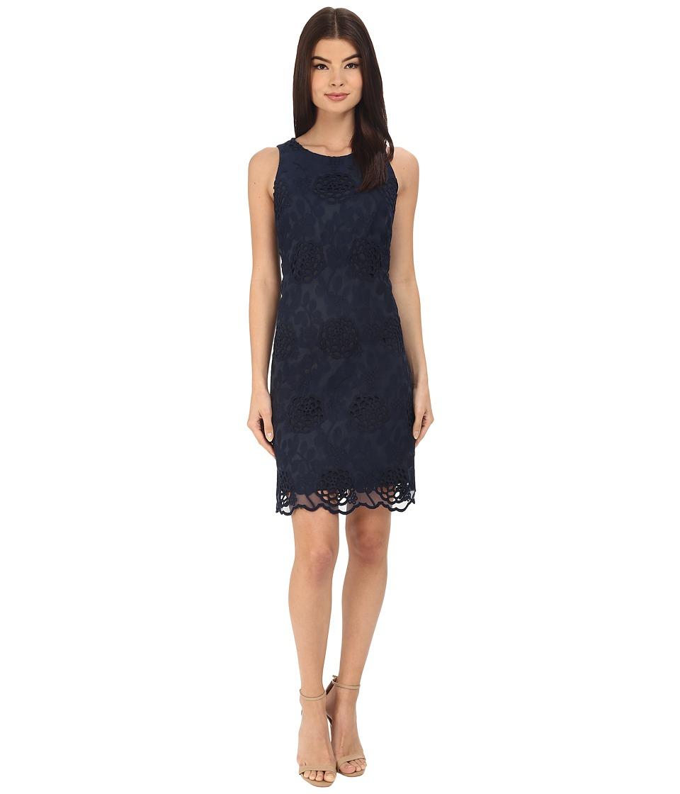 Donna Morgan - Embroidered A-line Trapeze Dress (midnight) Women's ...