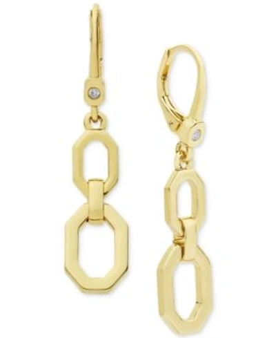 Ivanka Trump Large Link Drop Earrings In Gold