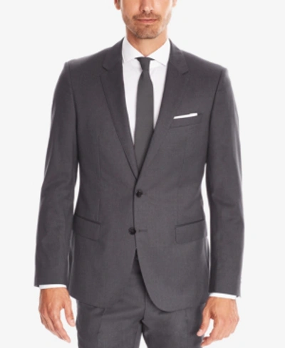 Hugo Boss Boss Men's Slim-fit Super 120 Italian Virgin Wool Sport Coat In Charcoal