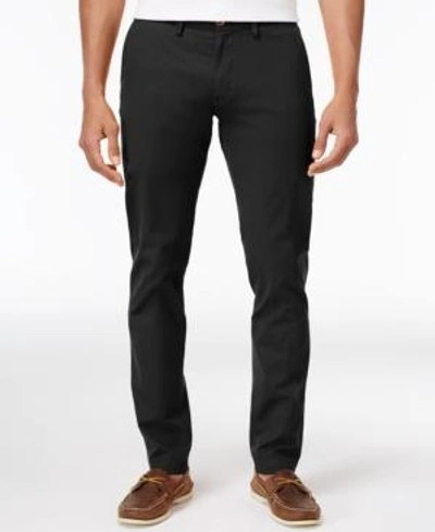 Ben Sherman Slim Stretch Twill Pants In Jet Black