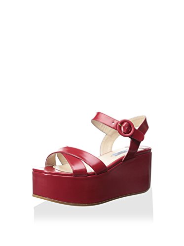 Prada Women's Wedge Sandal In Red | ModeSens