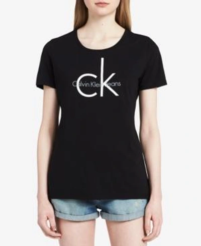 Calvin Klein Jeans Est.1978 Logo Graphic T-shirt In Black