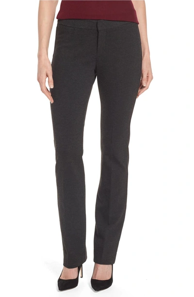 Nydj Stretch Knit Trousers In Charcoal