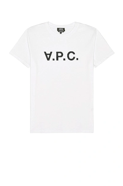 A.p.c. Logo-flocked Cotton-jersey T-shirt In Dark Navy