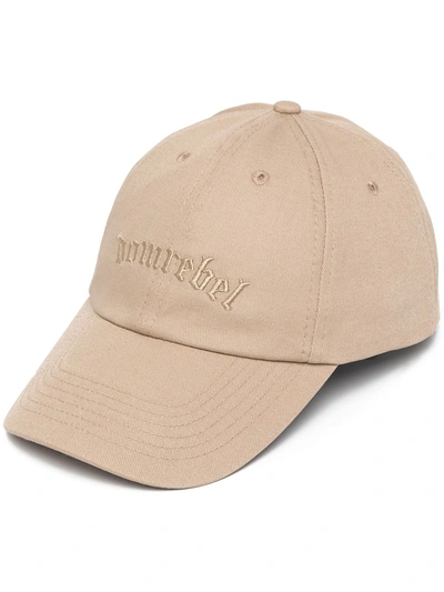 Domrebel Gothic Embroidered-logo Cap In Brown