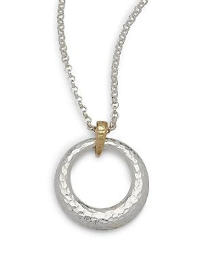 Gurhan Hammered Pendant Necklace In Sterling Silver
