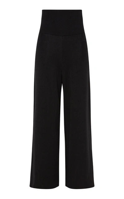St. Agni Women's Milano High-waisted Pants In Black,navy